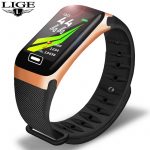 LIGE New Smart Watch Men Women Heart Rate Blood Pressure Pedometer IP67 Waterproof Smartwatch Multi-function For Android IOS Box